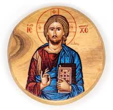 Jesus King of the Universe, Byzantine, Round, Holy Land Olive Wood Icon  Magnet - Christianbook.com
